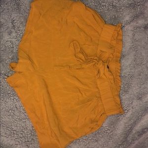 Paper bag waist shorts